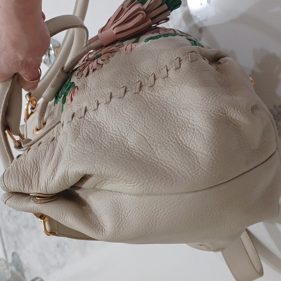 VINTAGE ISABELLA FIORE GENUINE LEATHER SLOUCHY HOBO BAG - Picture 7 of 17